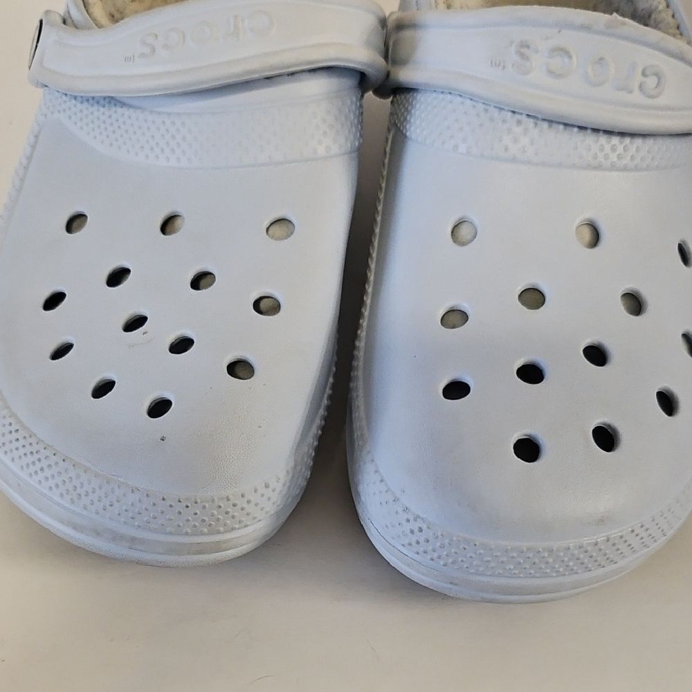 CROCS Blue Mules with Signature Perforated Design - Picture 6 of 7